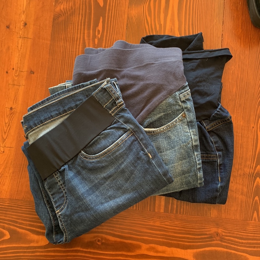 MAternity Jeans Lot: Kut From the Cloth, Jessica Simpson and American Star. Sz L